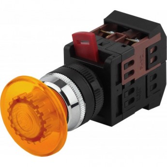 Кнопка ЭРА AEA-22 "ГРИБОК" D22мм 1з+1р BBG30-AEA-K05E желт. Б0045633