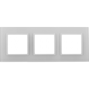 Рамка 3-м ЭРА ELEGANCE 14-5103-01 стекло белый Рамка 3-м ЭРА ELEGANCE 14-5103-01 стекло белый