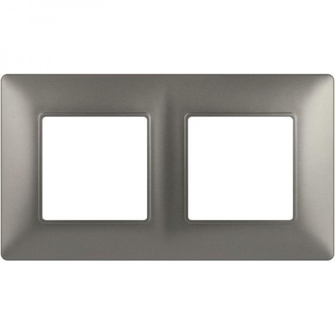 Рамка для розеток и выключателей ЭРА ELEGANCE Б0065815 14-5002-16 на 2 поста титан B0065815
