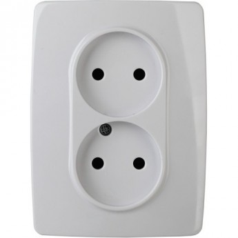 Розетка ЭРА 12-2107-01 2X2P 16A-250В IP20 ЭРА 12 белый