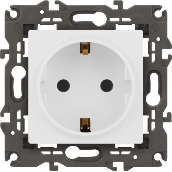 Розетка ЭРА ELEGANCE Б0065800 14-2101-01М 2P+E Schuko 16А-250В матовый белый