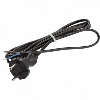 Шнур для бра ЭРА UX-ШВВП-2x0,75-1,8M-B 1,8м ШВВП 2x0,75мм2 черный