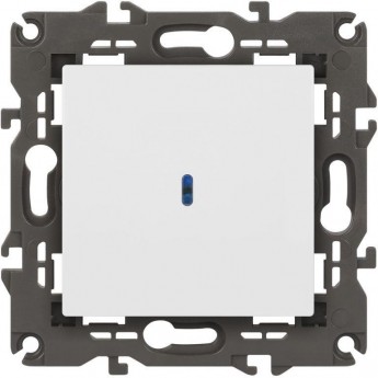 Выключатель ЭРА ELEGANCE 14-1102-01 10А IP20 250В 10AX с подсветкой белый